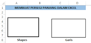 Membuat persegi panjang